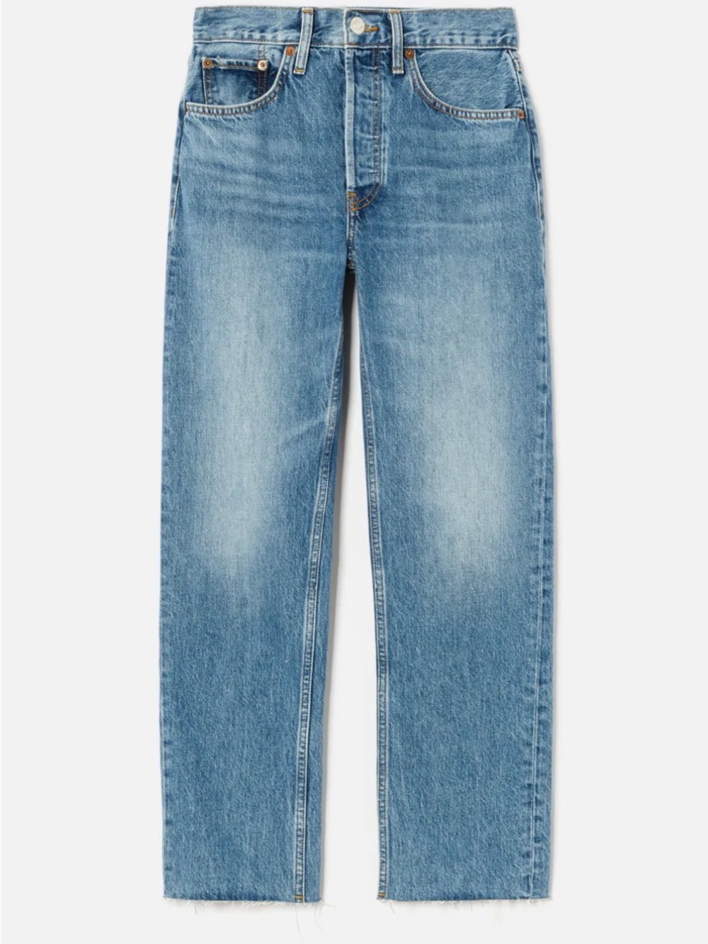 Re/Done high rise stove pipe Jeans